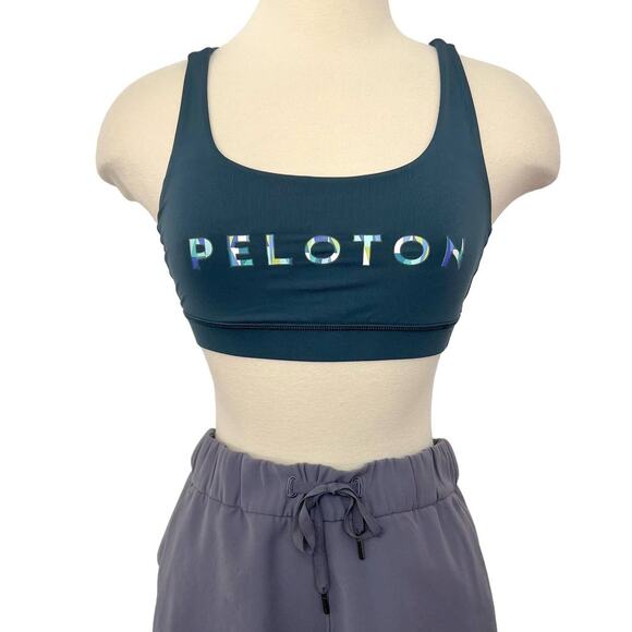 Lululemon x Peloton Energy Bra Ride Run Train in Alberta Lake | Size: 2 - Picture 1 of 6
